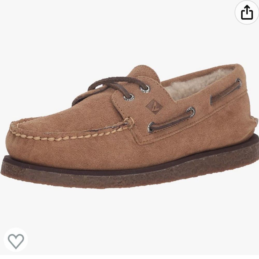 *NEW* SPERRY Men's A/O 2-Eye Winter Boat Shoe, Caramel 9.5